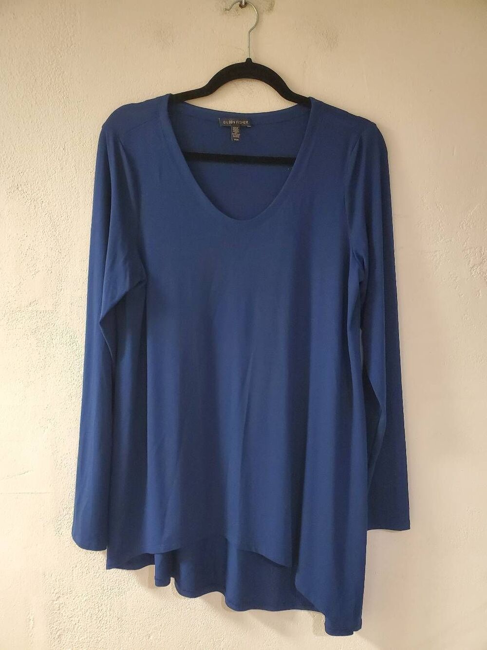 Eileen Fisher Viscose Tunic in Navy Blue Medium